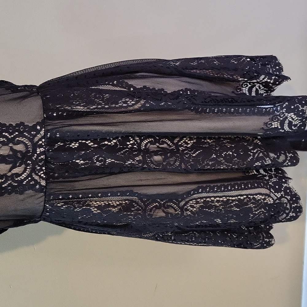 Blu Pepper Black Lace Detail Dress - Picture 6 of 13